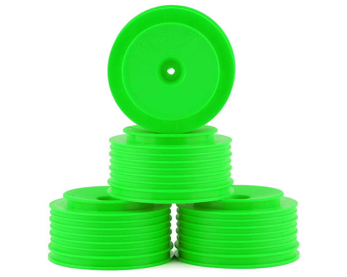 DE Racing Speedline Plus Short Course Wheels (Green (4) 12mm Hex (Associated SC5M/SC10) DER-PS4-AG